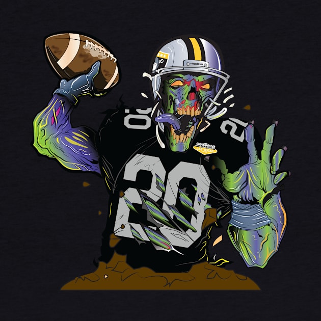 las vegas raiders zombie by Bishop Graphics